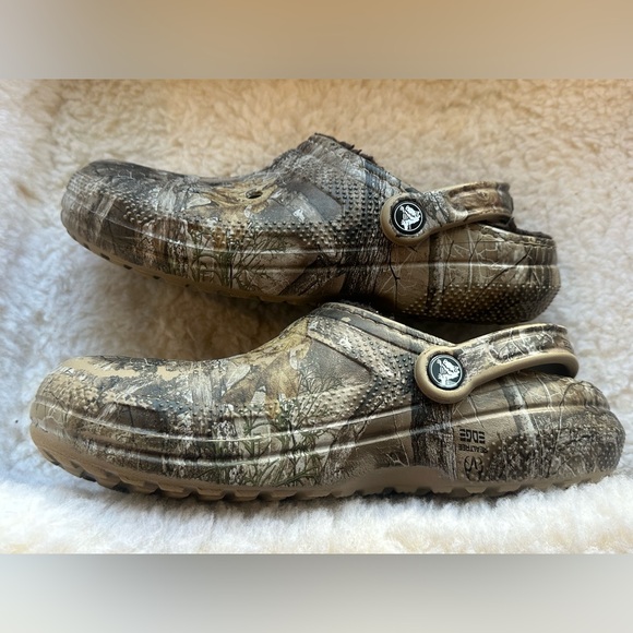 REALTREE Camo CROCS Size Mens 7 Womens 9 Unisex Adults Lined - Picture 7 of 9